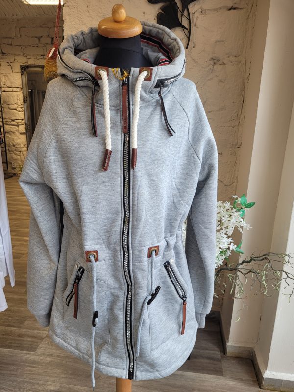 Mikina s kapucí na zip